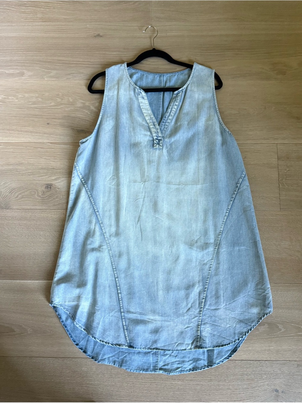 Cupshe Light Blue Sleeveless Denim Mini Dress - Picture 4 of 8